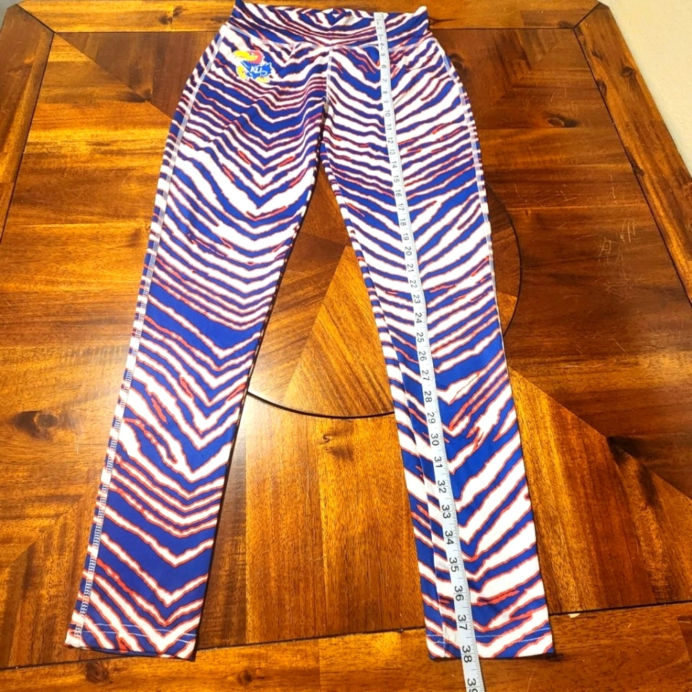 Women's KU Kansas University Leggings Size Medium - Picture 2 of 6